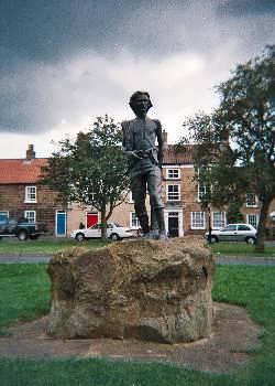 Statue of Captain Cook as a boy, Great Ayton, North York Moors