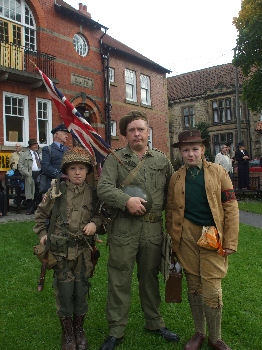 Army and scouts at the Pickering 1940s weekend